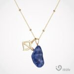 Colar De Pedra E Pingente Signo Sagitário I9life