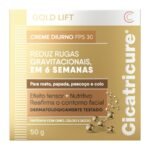 Creme Diurno Gold Lift Cicatricure Fps 30 Reduz Rugas Com Peptídeos Com Ouro Cálcio E Silício 50g