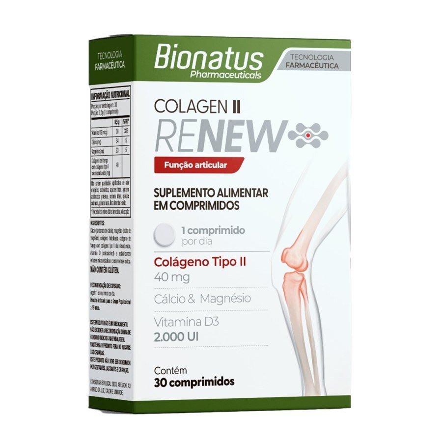 large-638518302685432961-820929_5-18-1.jpg Colágeno Tipo Il - Colagen Il Renew 40mg Bionatus 30 Comprimidos - Imagem 1
