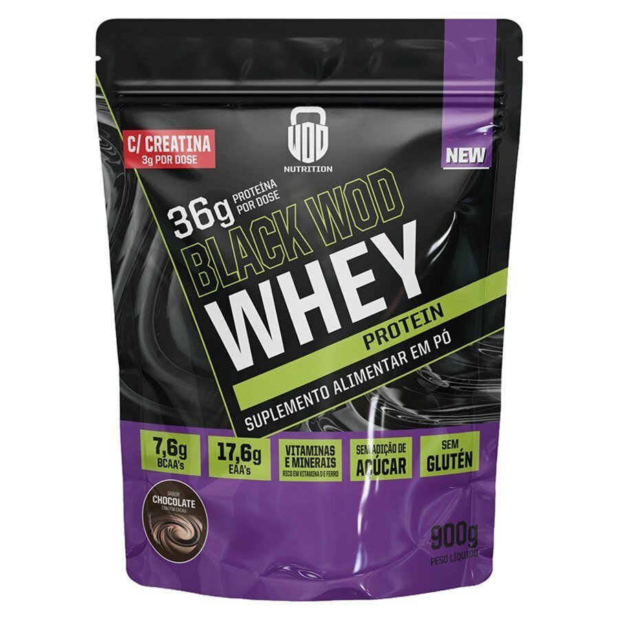 large-638586516091195179-827120_3.jpg Whey Protein Com Creatina Black Wod Chocolate 900g - Imagem 1