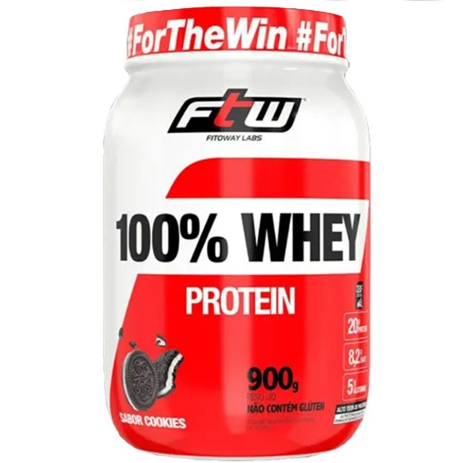 large-638766091115275792-829793.jpg 100% Whey Protein Sabor Cookies Fitoway Pote 900g - Validade Julho/2026 - Imagem 1