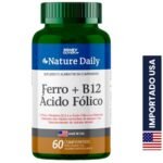 Ferro + Vitamina B12 + Ácido Fólico Made In Usa Nature Daily 60 Comprimidos